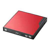 【送料無料】バスパワー駆動USB3.0対応ポータブル ブルーレイドライブ：LBD-PME6U3VRD【税込2100円以上で送料無料】