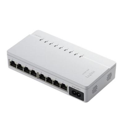 【送料無料】100BASE対応スイッチングハブ：LAN-SW08P/PB[エレコム]【smtb-k】【w3】【税込2100円以上で送料無料】[電源内蔵][8ポートスイッチングハブ]