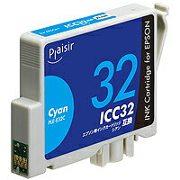 エプソンICC32シアン対応汎用インクカートリッジ：PLE-E32C[プレジール]【税込2160円以上で送料無料】【ELECOM(エレコム)：エレコムダイレクトショップ】