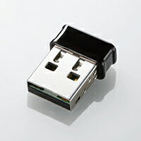 IEEE802.11n/g/bに準拠したUSB2.0対応の超小型無線LANアダプタ：LAN-W150N/U2BK[Logitec(ロジテック)]【税込2100円以上で送料無料】