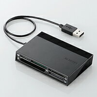 【送料無料】USBハブ付き48+5メディア対応カードリーダ：MR-C24BK[ELECOM(エレコム)]【smtb-k】【w3】【税込2100円以上で送料無料】カードリーダとUSBハブが一緒になった！