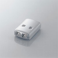 【送料無料】USB2.0手動切替器：USS2-W2[ELECOM(エレコム)]【smtb-k】【w3】【税込2100円以上で送料無料】USB2.0手動切替器2回路