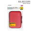 エレコム DICT.電子辞書 ケース イヤホン対応 タッチペン対応 Lサイズ シンプル レッド DJC-006LRD 968円