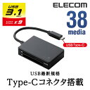 GR [ C^ USB Type-CRlN^ 38fBAΉ (SD+MS+CF+XD) ubN MR3C-A010BK