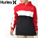 35%off 送料無料 プルオーバーパーカー HURLEY ハーレー メンズ BLOCKED PO FLEECE PULLOVER HOODIE ロゴ フーディー パーカー プルオーバー スケートボード スノーボード