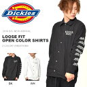 送料無料 長袖シャツ Dickies ディッキーズ TCツイル ルーズフィット長袖オープンカラーシャツ 長袖 Tシャツ メンズ L/S-シャツ シャツ ロングスリーブ 2018春夏新作 25%off 現品限り