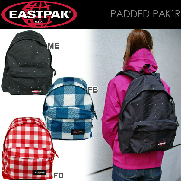 定番デイパック EASTPAK イーストパック PADDED PAK'R パデットパッカー バックパック リュック 送料無料　bag　メンズ　レディース★定番 EASTPAK イーストパック リュックサック★