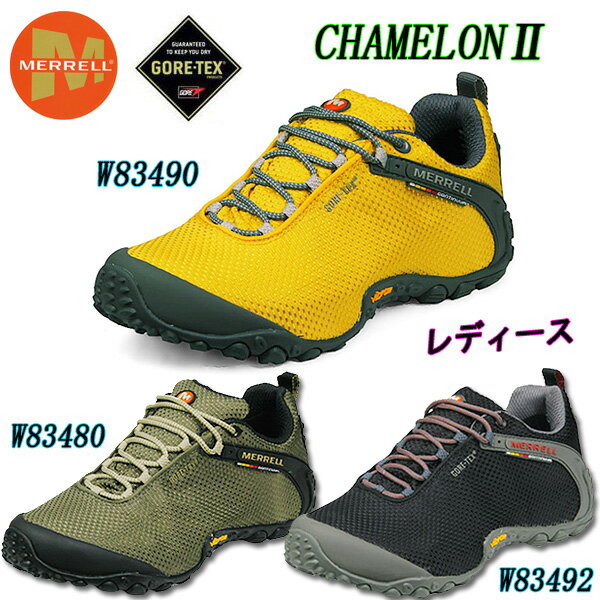 レビューを書いて送料無料☆ MERRELL メレル CHAMELEON カメレオン2 （レディース） ゴアテクッス トレッキング　シューズ　登山 山ガール 森ガール 夏フェスMERRELL メレル レディース ゴアテクッス トレッキング 山ガール 森ガール 夏フェス