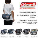 ショルダーバッグ コールマン Coleman メンズ レディース C-パスポートポーチ ポシェット ミニショルダー ショルダー ポーチ バッグ 旅行 アウトドア 国内正規代理店品