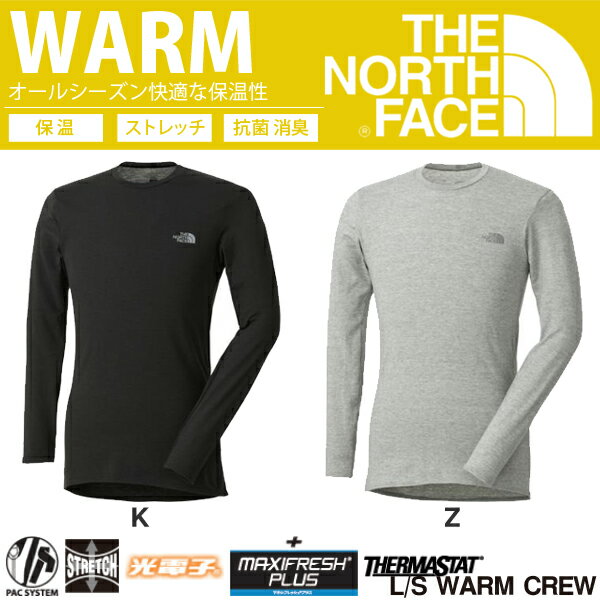 ノースフェイス THE NORTH FACE ロングスリーブ ウォーム クルー メンズ L/S WA...:elephant-sports:10016990