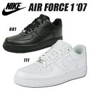 NIKE ナイキ エアフォース1 白 黒 エアフォース ワン ローカット メンズ スニーカー AIR FORCE 1 '07 LOW 315122 488298 シューズ 送料無料