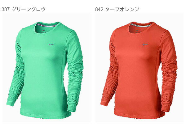 紫外線防止UVカットナイキNIKEドライフィットマイラー2UVロングスリーブトップレディース長袖Tシャツランニングシャツスポーツウェアランニングジョギングジム2016新色23%off