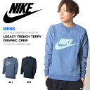 送料無料 スウェット ナイキ NIKE メンズ レガシー フレンチテリー グラフィック クルー スエット トレーナー トレーニング スポーツウェア 2017秋新作 10%OFF