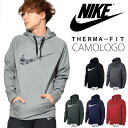 送料無料 スウェット パーカー ナイキ NIKE メンズ THERMA-FIT カモ ロゴ フーディ プルオーバー トレーナー ビッグロゴ スエット トレーニング スポーツウェア 裏フリース 裏起毛 2017冬新作