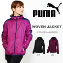 黒 Mサイズ ウインドブレーカー プーマ PUMA ウーブンジャケット レディース ナイロン スポーツウェア ウィンドジャケット ランニング ジョギング ウォーキング 得割30