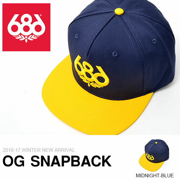 キャップ 686 SIX EIGHT シックスエイトシックス OG SNAPBACK メンズ スノボ...:elephant-sports:10055371