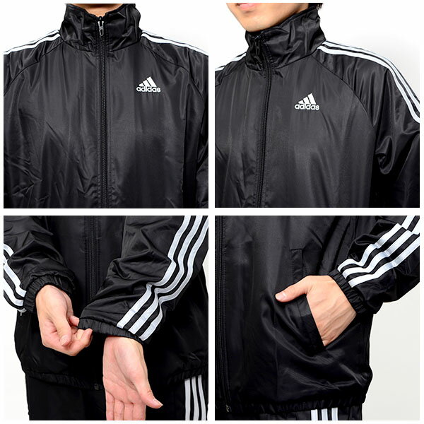送料無料 ウィンドブレーカー 上下セット アディダス adidas ESS ウインド ジャケット パンツ メンズ セットアップ スポーツ トレーニング ウェア 2015秋冬新作 BDA14