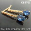 【送料無料】K18YG 天然サファイア&ホワイトサファイアピアス■IA1556 23,544円