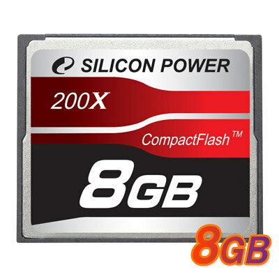 【メール便OK】Silicon Power コンパクトフラッシュ 200倍速 8GB ブリスターパッケージ 永久保証【SP008GBCFC200V10】