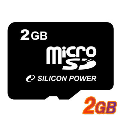 【取り扱い終了】【メール便OK】Silicon Power microSDカード 60倍速 2GB 永久保証(SDカードアダプター付)【SP002GBSDT000V10-SP】