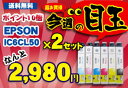 ★送料無料★Epson エプソン IC50系 IC6CL50 新品インク 6色セットx2★今週の目玉商品 PM-A840/PM-A940/PM-G860/PM-T960/PM-A820/PM-A920/PM-A840S/PM-D870/PM-G850/PM-G4500/EP-901F/EP-901A/EP-801A/EP-301/EP-902A/EP-802A/EP-702A/EP-302 などに対応エプソン EPSON IC50 6色セット 純正互換