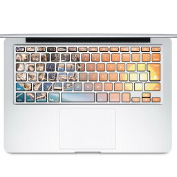 キーボード用スキンシール MacBook Air 13inch 2010 〜 <strong>2017</strong> 専用 キートップ ステッカー <strong>A1466</strong> A1369 Apple マックブック エア ノートパソコン アクセサリー 保護 010462 宇宙　惑星　写真