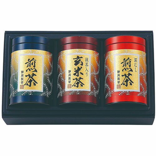 【6セット】 宇治園 静岡製茶 銘茶セット 【煎茶・深むし煎茶・抹茶入り玄米茶/各110g】 FUJI-030155923X6