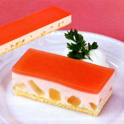 白桃ムースすぐ解凍でいつでも食べられるフリーカット　ケーキ550g　約7×36cmプロ仕様…...:emon-otodoke:10002606