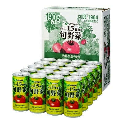 伊藤園　ぎっしり15種類の旬野菜190g　缶　30
