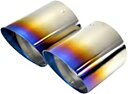 【M's】R57 BMW ミニ コンバーチブル(09y-16y)mon製 Kaizer Tail マフラーカッター(ヒートブルー)//社外品 Titan チタン 青 オーバル エンドブルー MINI クーパー/クーパーS/ジョン・クーパー・ワークス