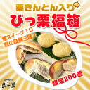 送料無料　ランキング1位の栗きんとんが4個も入ってポッキリ2000円自慢の栗菓子10個入りびっ栗福箱！栗きんとん4個入り計10個の栗菓子セット 中日ドラゴンズ優勝記念セール