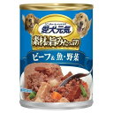 ユニチャーム 愛犬元気 缶 お肉たっぷりビーフ 魚 野菜入り 375g