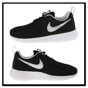 NIKE(ナイキ)ROSHERUN(GS)レディーススニーカーBLACK/METALLICSILVER-WHITE-WHITEブラック(599728007)国内在庫/即発送可能