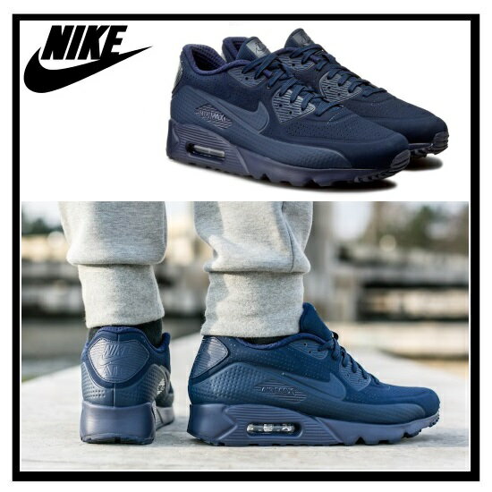 【希少!!】【入手困難】【メンズ モデル】NIKE (ナイキ) AIR MAX 90 ULTRA MOIRE (エア マックス 90 ウルトラ モアレ) スニーカー (MIDNIGHT NAVY/MID NAVY-WHITE) オールネイビー (819477 400)
