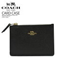 楽天お買い物マラソン【希少! 入手困難!】COACH(コーチ) CROSS GRAIN LEATHER MINI SKINNY ID CASE (クロス グレイン レザー ミニ シャイニー ID ケース) マルチ カード ケース コインケース LI/BLACK (ブラック) 57841 LIBLK エンドレストリップ
