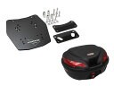 【SHAD対応!】PCX PCX150 アルミBOXベースFLATキット+BOX50L / ボックスベース / リアキャリア