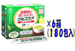 【送料無料!!　まとめ割!!】　グルコケア粉末スティック　180g（6g×30包）×6箱　大正製薬　リビタ　【特保】