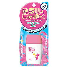 【近江兄弟社】　メンターム　サンベアーズ　センシティブS　30ml　SPF32　PA++紫外線吸収剤をカプセルでコート！直接肌に触れず、敏感肌をやさしくまもります