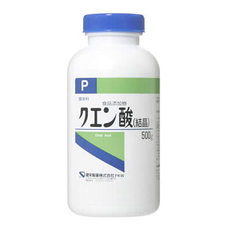 【健栄製薬】　【ケンエー】　クエン酸　（結晶） 　P　500g