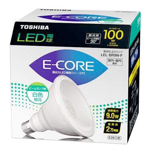 【LED電球】東芝E-CORE LEDビームランプ形100WクラスLEL-BR9N-F 【TC】【SBZcou1208】