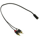 AUDIO変換ケーブル(3.5φ-RCA×2) DH-MFWR03変換ケーブル オーディオケーブル RCAピンプラグ 音声転送 エレコム 【D】