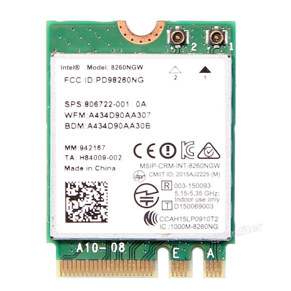 AC-8260 Intel Dual Band Wireless-AC 8260 8260NGW M.2 802.11AC 867 Mbps+ Bluetooth 4.0/Ce fAoh LANJ[h lR|XցE䂤pPbgł͂ 