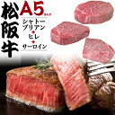【 のし対応可能 】松阪牛 ステーキ 肉 3点セット 合計 450g ● シャトーブリアン ヒレ サーロイン バーベキュー BBQ キャンプ グランピング ホームパーティー 御祝 記念日