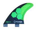SHAPERSサーフボード用フィン AM1 FCSボックス用 クアッドリア2枚セット
