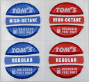 TOM'S(トムス)フューエルキャップ カーボン調ガーニッシュ ブルー レッド レギュラー ハイオク