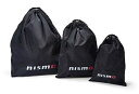 日産コレクションBASIC きんちゃく 3枚セットブラック 黒 ニスモロゴ入り巾着 ファッション小物 トラベル 旅行 ニッサン