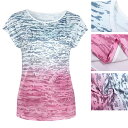 アウトレット品 ZEBRA クイックドライ スポーツ Tシャツ レディース 半袖 高弾力 ヨガ ランニング 速乾性 吸水速乾シャツ