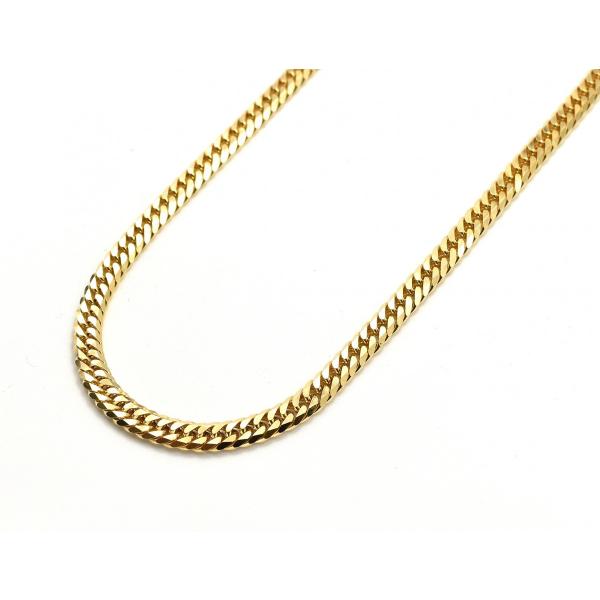 新品 18金 喜平 ネックレス K18 6面カットダブル 30g 40cm 造幣局検定マーク 刻印入り メンズ レディース キヘイ チェーン