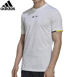 ★セールsale 21～22％OFF★ アディダス adidas メンズ テニスウェア シャツ LONDON TEE ホワイト/インパクトイエロー DVQ76 HC8540