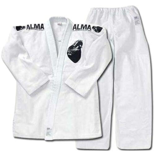 【送料無料】ALMA（アルマ） 海外製柔術着 A1 白 上下セット JU2-A1-WH 【柔術衣/格闘技/上衣・ズボン2点セット】【Aug08P3】